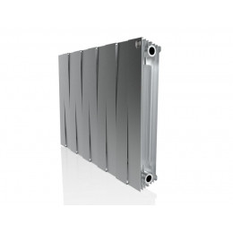 Радиатор биметаллический Royal Thermo Pianoforte 500 x10 Silver Satin, боковое подключение (Роял Термо)