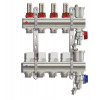 Коллектор Tim из латуни с расходомерами на 4 контура КС004 (Тим)