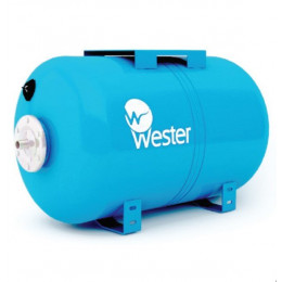 Расширительный бак, гидроаккумулятор Wester WAO100, 100 л, для водоснабжения, горизонтальный