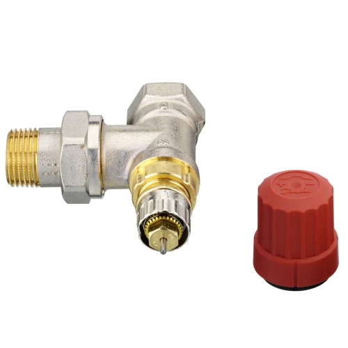 Клапан радиаторного терморегулятора угловой никелированный RTR-N 20 Danfoss 013G7015 (Данфосс)