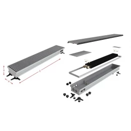 Конвектор внутрипольный водяной КВП 150/200/4800 АСКОН (ASKON) (с решеткой)