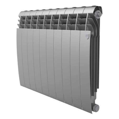 Радиатор биметаллический Royal Thermo Biliner 500 x10 Silver Satin, боковое подключение (Роял Термо)