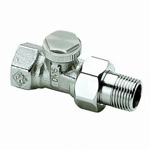 Радиаторный запорно регулирующий клапан HEIMEIER DN15, 1/2" проходной бронза никелированная