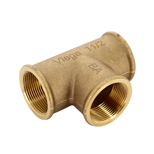 Тройник Viega 264307 равнопроходной ВР 1 1/2", бронза (Виега)