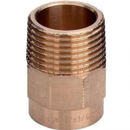 Муфта Viega 100650 НР медная под пайку 18х1/2" (Виега)