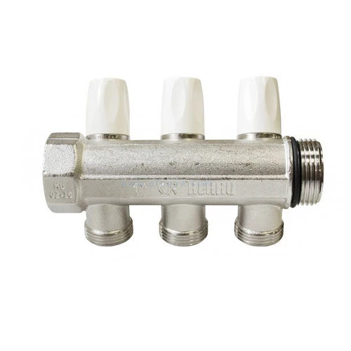 Распределительный коллектор REHAU G 1" с 3 отводами G 3/4" 11316451001 (РЕХАУ)