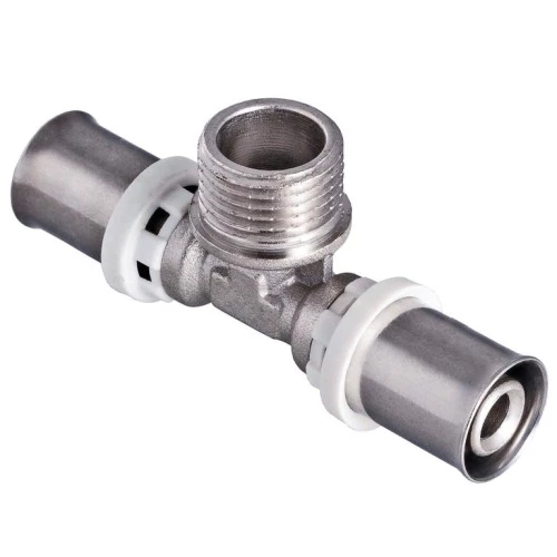 ViEiR Тройник переходной НР 20х3/4"х20, обжимной фитинг (VRKT204M)