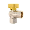 ViEiR шаровой кран для газа угловой ВР бабочка 1/2" (VRQ214-01)
